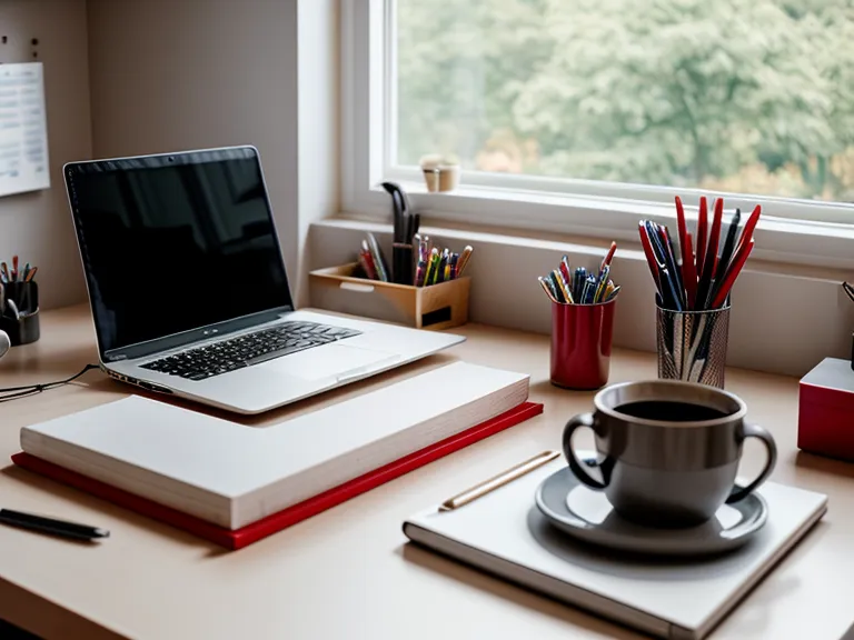 Eine konzentrierte Texterin arbeitet an ihrem Laptop im Home-Office.